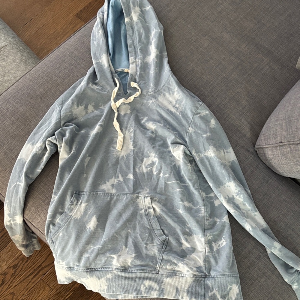 Blue Tie-Dye Hoodie